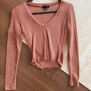 JLUXLABEL Terracotta Long Sleeve Top
